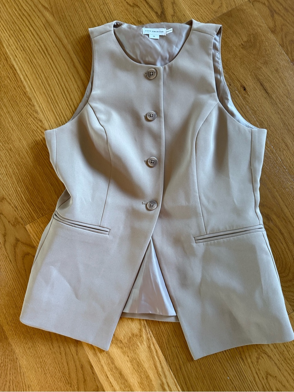 Good American Luxe Suiting Vest Medium
